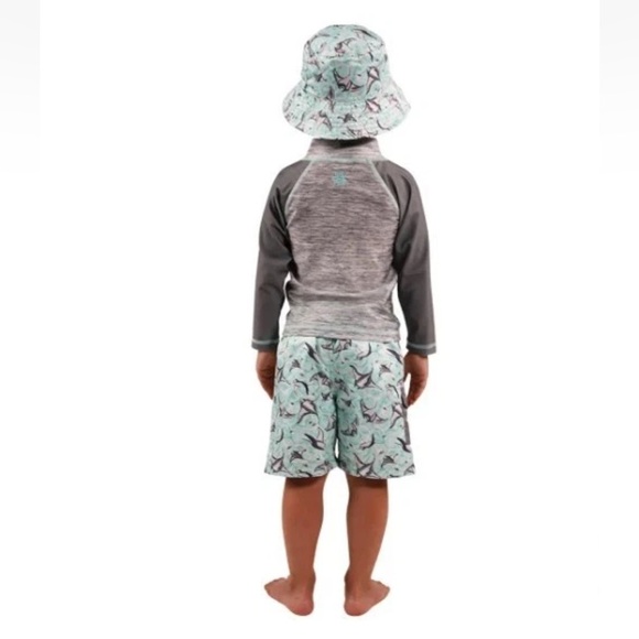 UV SKINZ Boys 3 Piece Sun and Swim Set with UPF 50+ Sun Protection Size 2T - Picture 4 of 13